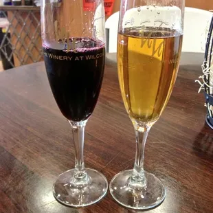 You can have a glass or two at the store