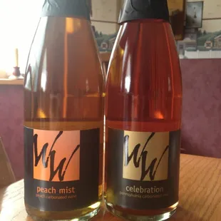 Some of their sparkling wine