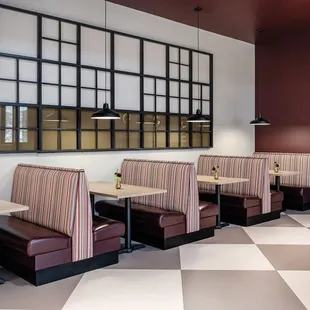 interior, sushi and sashimi