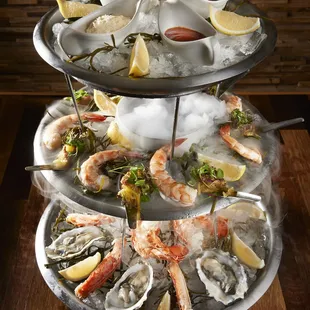 stunning seafood tower