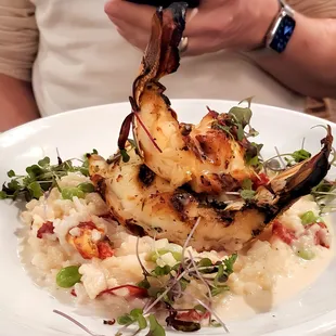 Spiny Lobster &amp; Vegetable Risotto