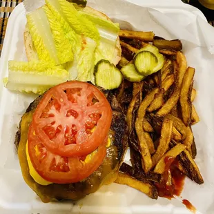 Cheeseburger + Fries