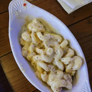 Mac and cheese, we added black pepper