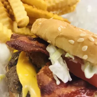 Factory Burger AKA The Sleeping Pill Combo  OMGshhhhhh...This burger is absolutely delicious!  Try it and you will not be disappointed!