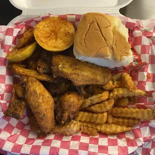 Hot lemon pepper wings!!!!