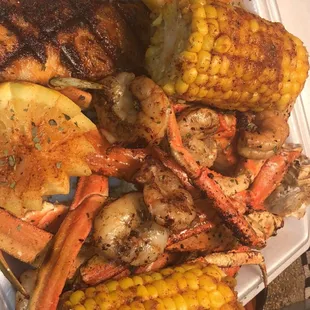 seafood, grilled fish, grilled seafood, food, fish