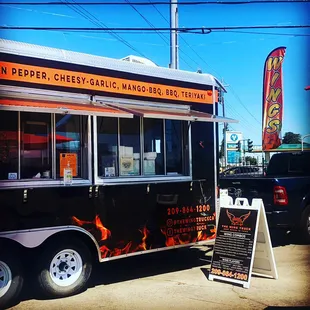 the side of the food truck