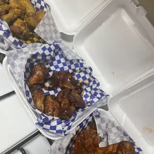 Lemon pepper, bbq Mango, Spicy Tamarind