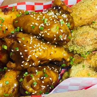 Honey garlic Lemon pepper