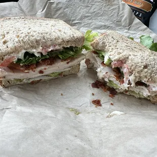 Sandwich after a couple of bites