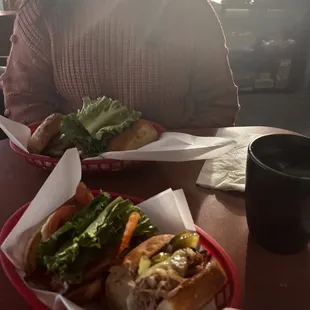 Split the Cubano Sandwich and the Bacon Club Sandwich
