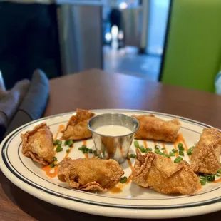 Buffalo chicken wontons appetizer. 5/5. Super tasty. Highly recommend. March 2024.
