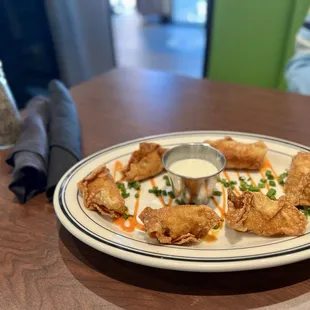 Buffalo Chicken Wontons