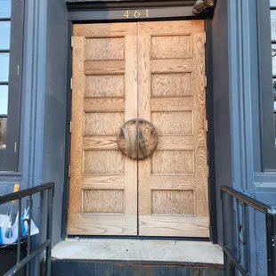 the front door of a building