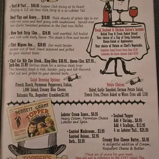 Menu as of 1/23/2025