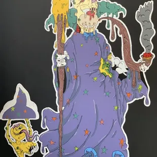 The wizard pipe supports local artist! Come check out custom art!