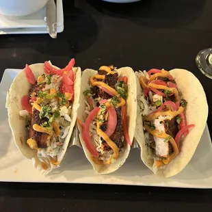 This was their fish tacos (sorry I forgot exactly what it was) but it was delicious. Maybe a little heavy on the spicy mayo