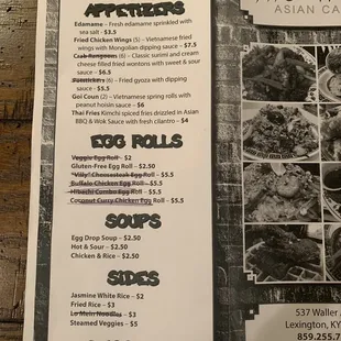 For those who are celiac/gluten free, I have marked off the items that are NOT GF.