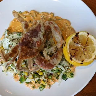 Soft shell crab salad