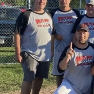 a baseball team posing for a picture