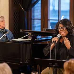Lori Dokken and Ginger Commodore performing in the Lounge for our music series Club Day Monday - open to the public.