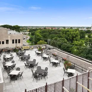 Our Rooftop - open for dining in the summer!