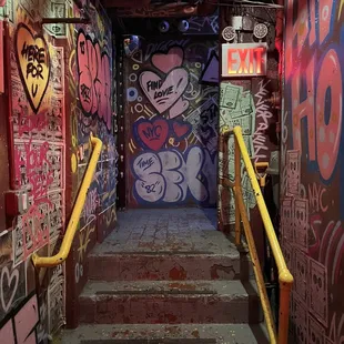 The entrance to the back where the actual bar is