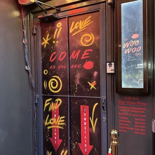 Speakeasy door entrance