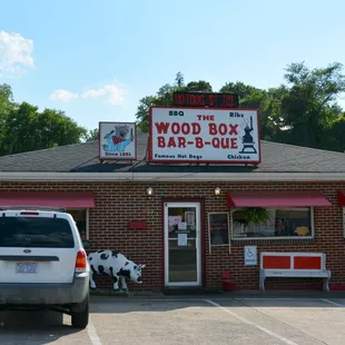 the outside of the building