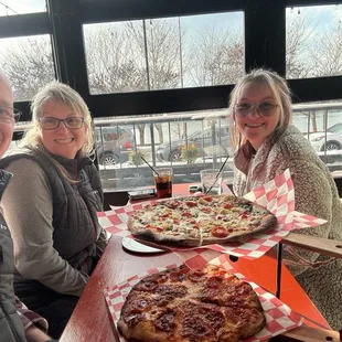 Flying pig and Bianco pizzas.