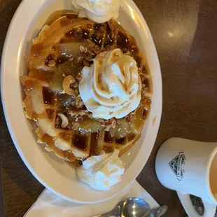 Caramel Apple Crisp Waffle