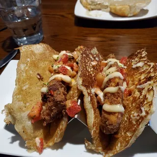 Chicken Hotcake Tacos
