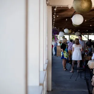 The outdoor patio was the perfect setting for our party!