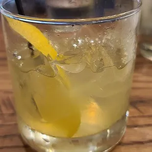 The Bees Nees  Beefeater gin, lemon, honey syrup, lemon zest