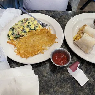 Fluffy 3 Egg Omelet*