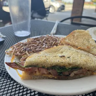 BLT Sandwich with Hash Browns