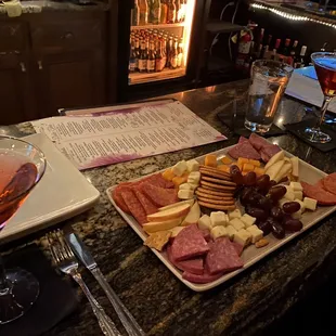 The "cheese" plate at The Woodroom