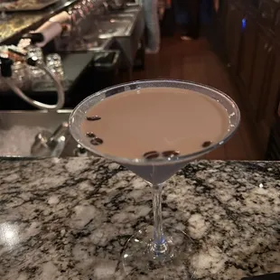 This is the coffee bean Martini!! Great for a late night pick me up!