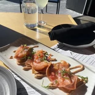 Smoked Salmon Tostadas