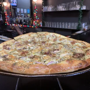 Chicken and Pesto Pizza