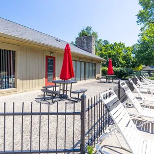 Picnic Area by the pool at The Woods of Eagle Creek