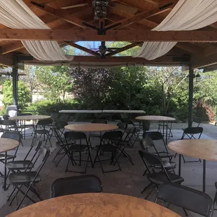 This is the space, it is not decorated and set up.  This is just to show the space.