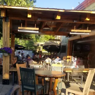 outdoor dining area