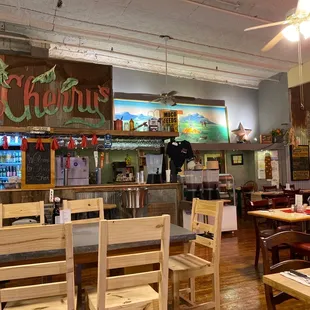 Bar area and portion of table area