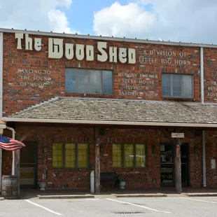 the front of the building