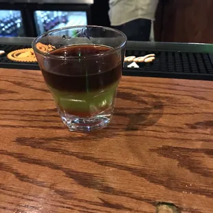 Ordered a Jurassic park drink. Lol this is what they' created for me. Super awesome staff!!!