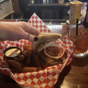 PB &amp; Bacon Burger