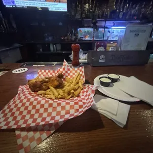 Chicken Wings and Fries