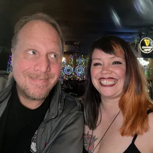 Liz and Rich enjoying the shed!