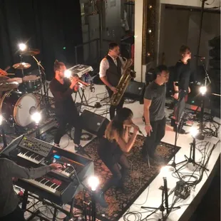 San Fermin performing at the Woodward